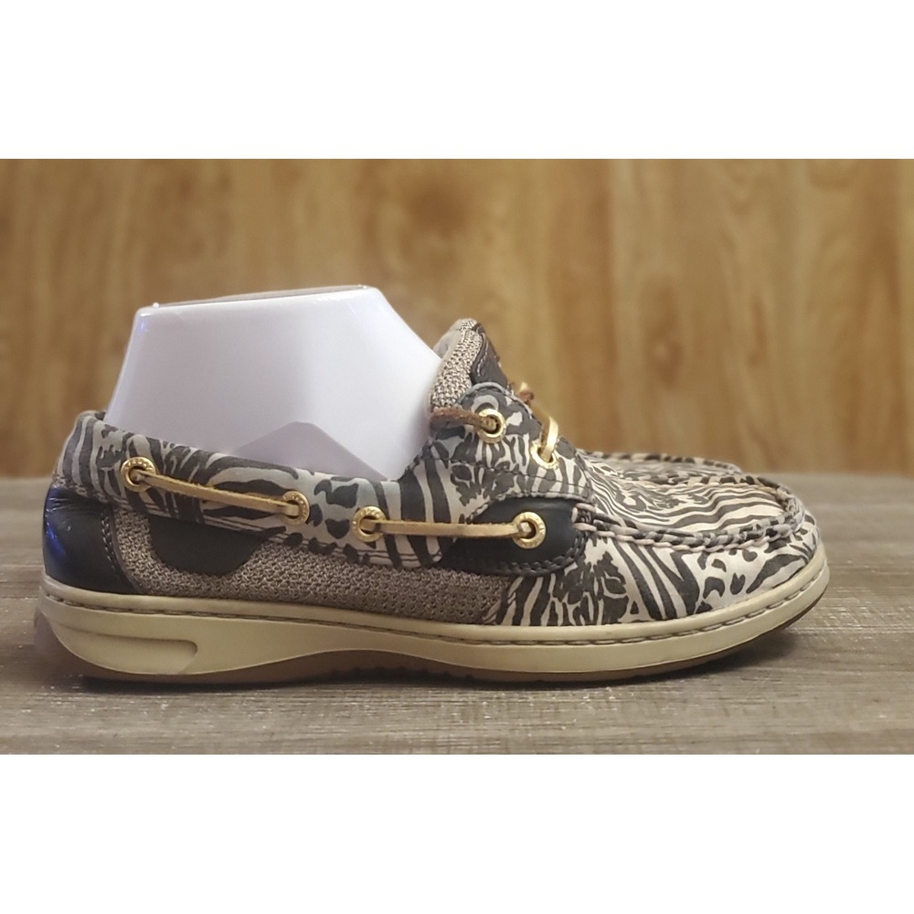 Sperry Top-Sider Boat Shoes Women's Size 6 Animal Print